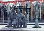 The interurban sculptures (decorated as usual)